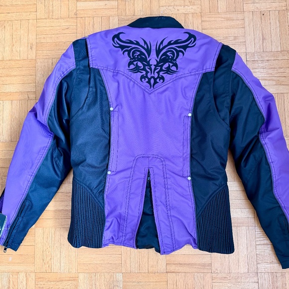 NexGen Women’s CE Armored Motorcycle Jacket. S Purple/Black | Vented, Reflective - Picture 6 of 16